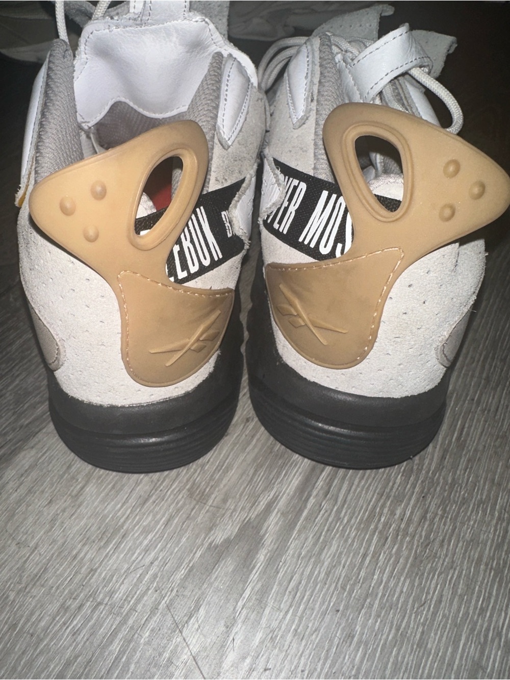 Reebok Men’s Gray, White & Tan Slip-On Trainer - Picture 3 of 7